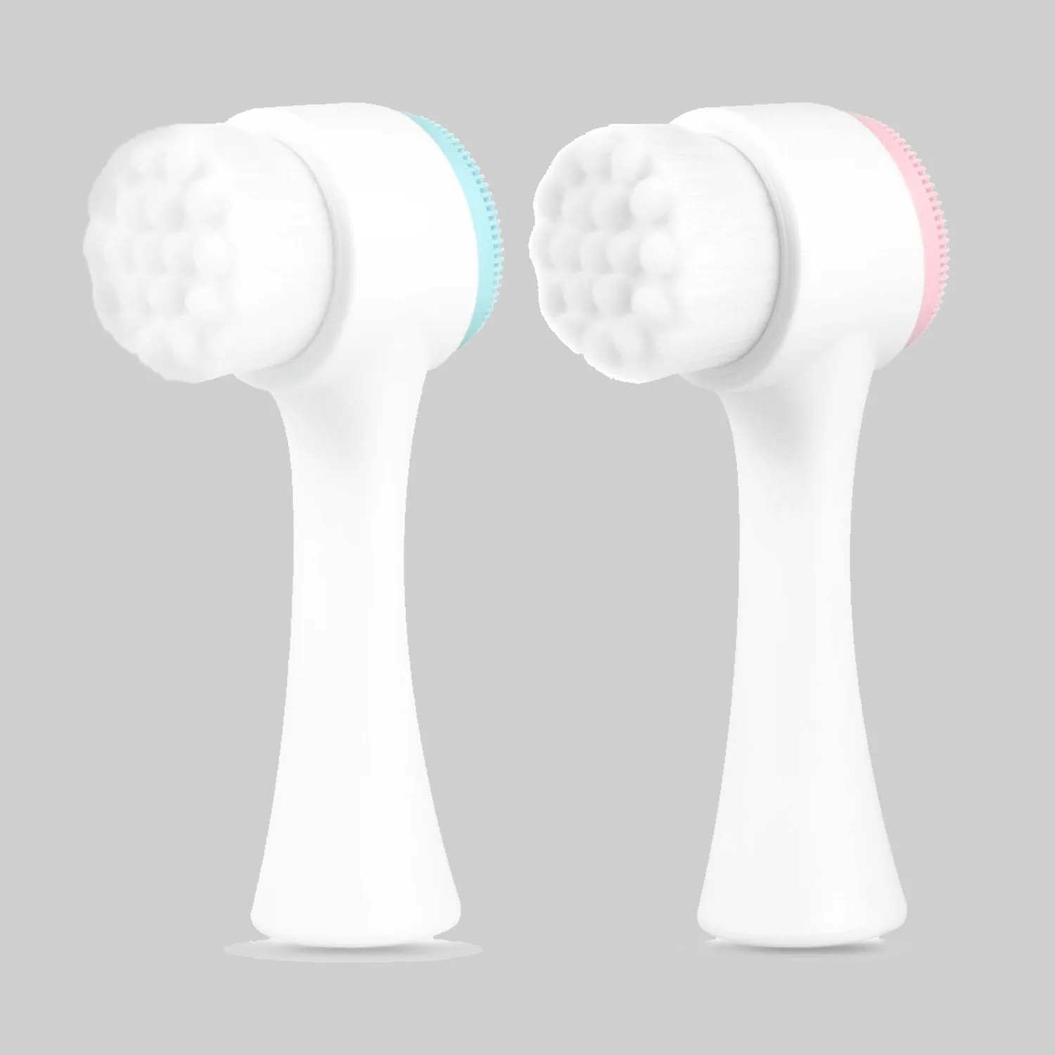 2-Pack: Dual Face Manual Facial Brush For Pore Cleansing And Exfoliating