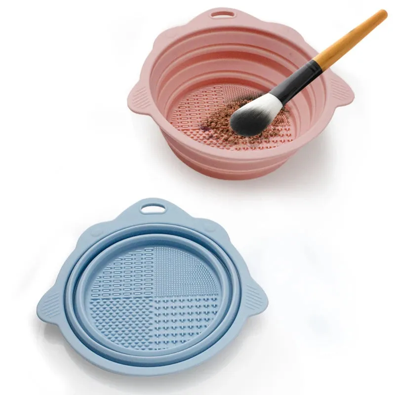 2-Pack: Silicone Foldable Makeup Brush Cleaning Pad