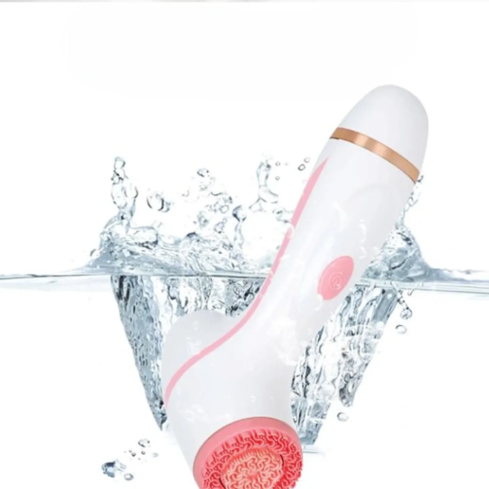 3 in 1 Waterproof Exfoliating Facial Cleansing Brush - Battery Powered