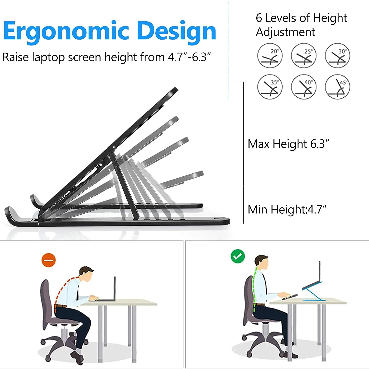 Adjustable Foldable Laptop Stand