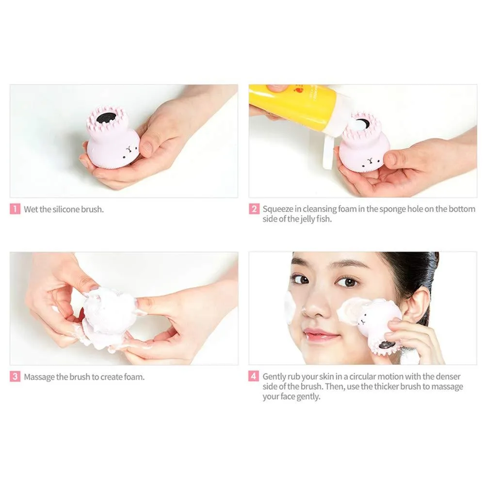 All in One Deep Pore Cleansing Sponge and Brush