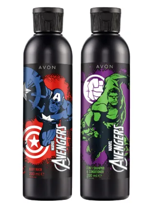 Avon Marvel Avengers Shampoo / Body Wash Set