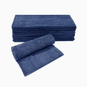 Barneys Platinum Collection Commercial Facial / Hand Towel - Navy - 10 Pieces