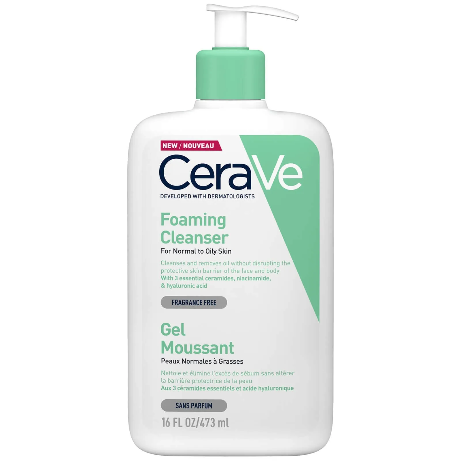 Cerave Foaming Cleanser For Normal To Oily Skin