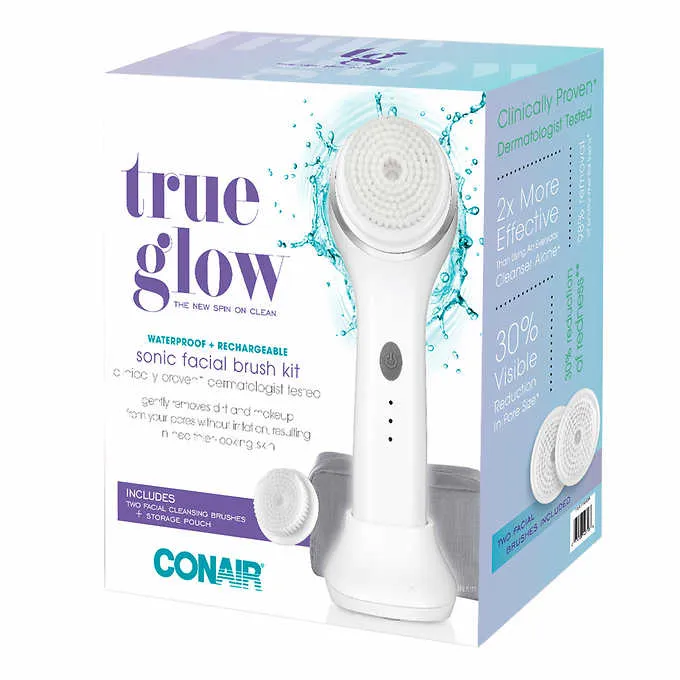 Conair SFB7CST True Glow Sonic Facial Brush Kit