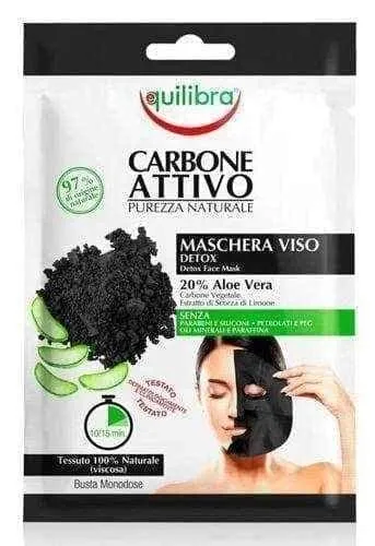 Equilibra Cleansing face mask with activated carbon x 1 piece