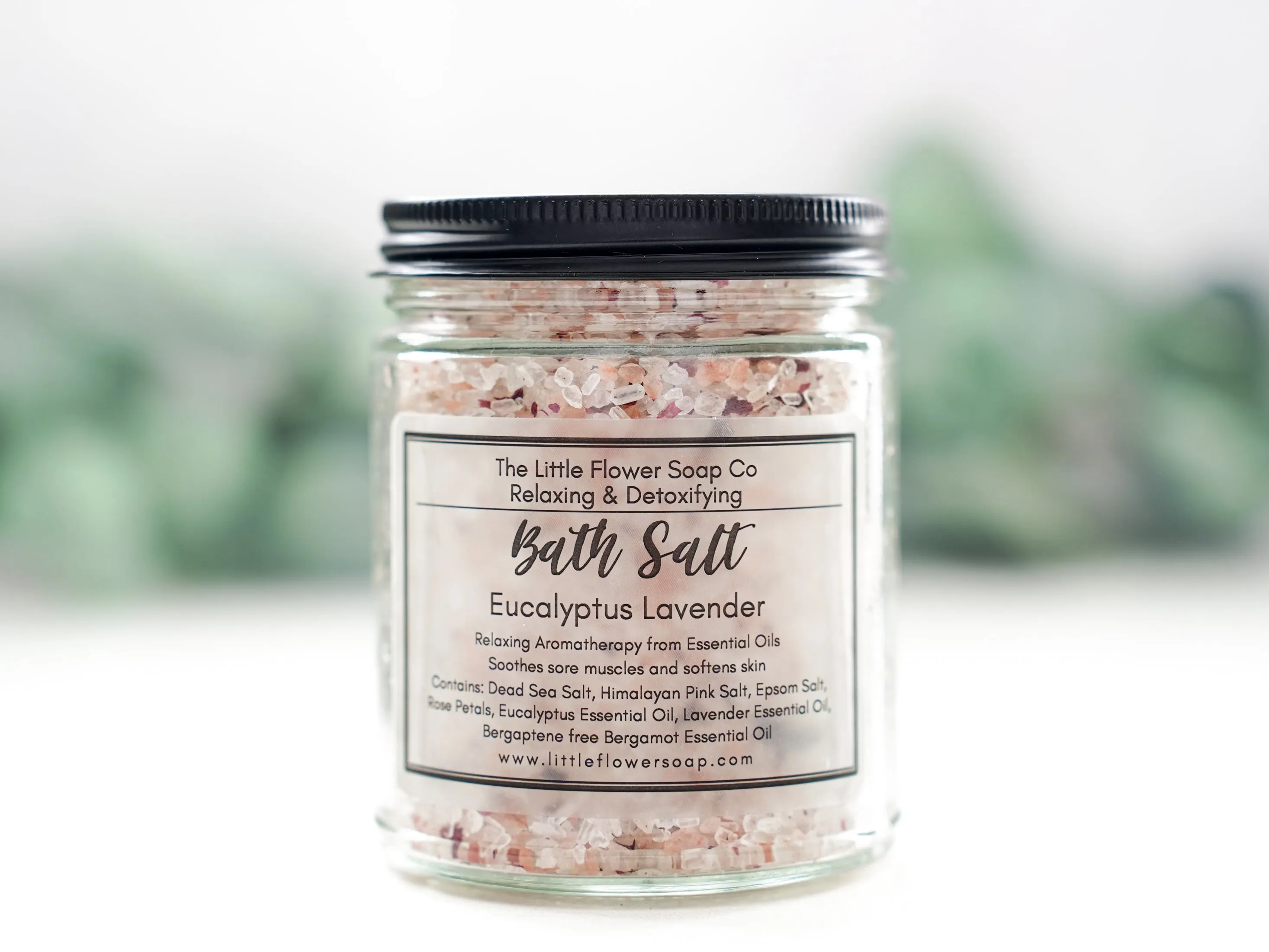 Eucalyptus Lavender Bath Salt 9 oz jar