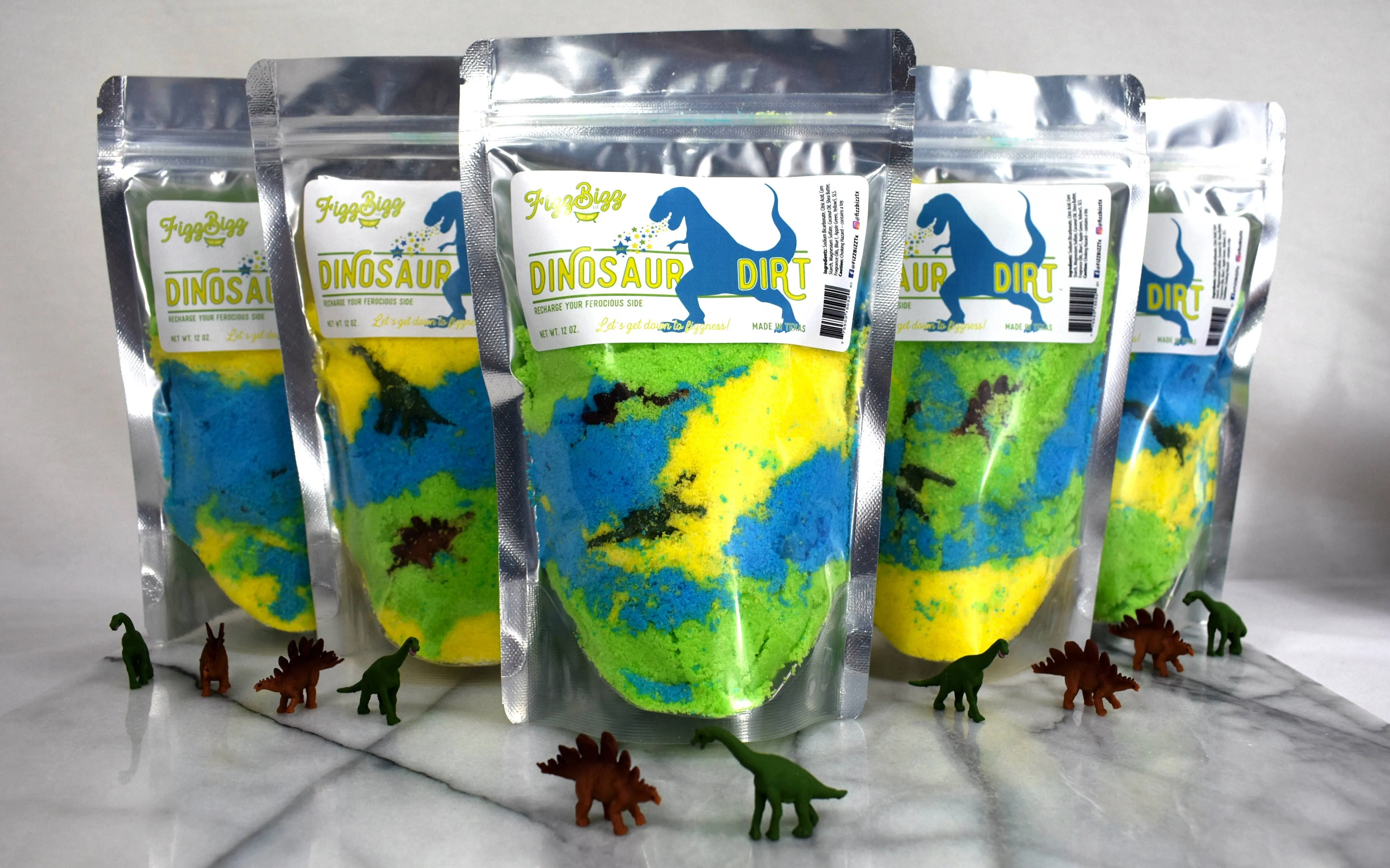 Fizz Bizz LLC - Dinosaur Dirt - Kids Bath Salts