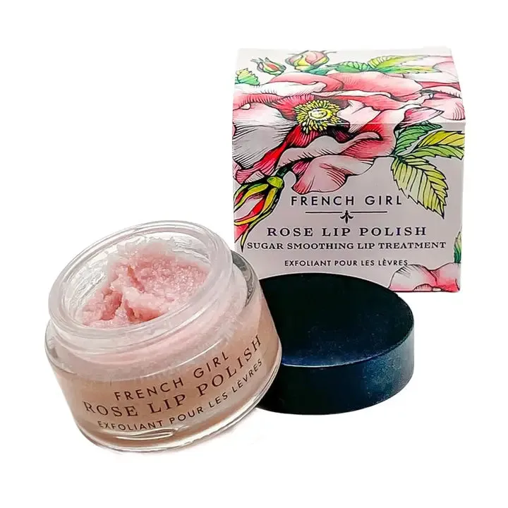 French Girl Organic Hydrating Rose Lip Polish & Scrub