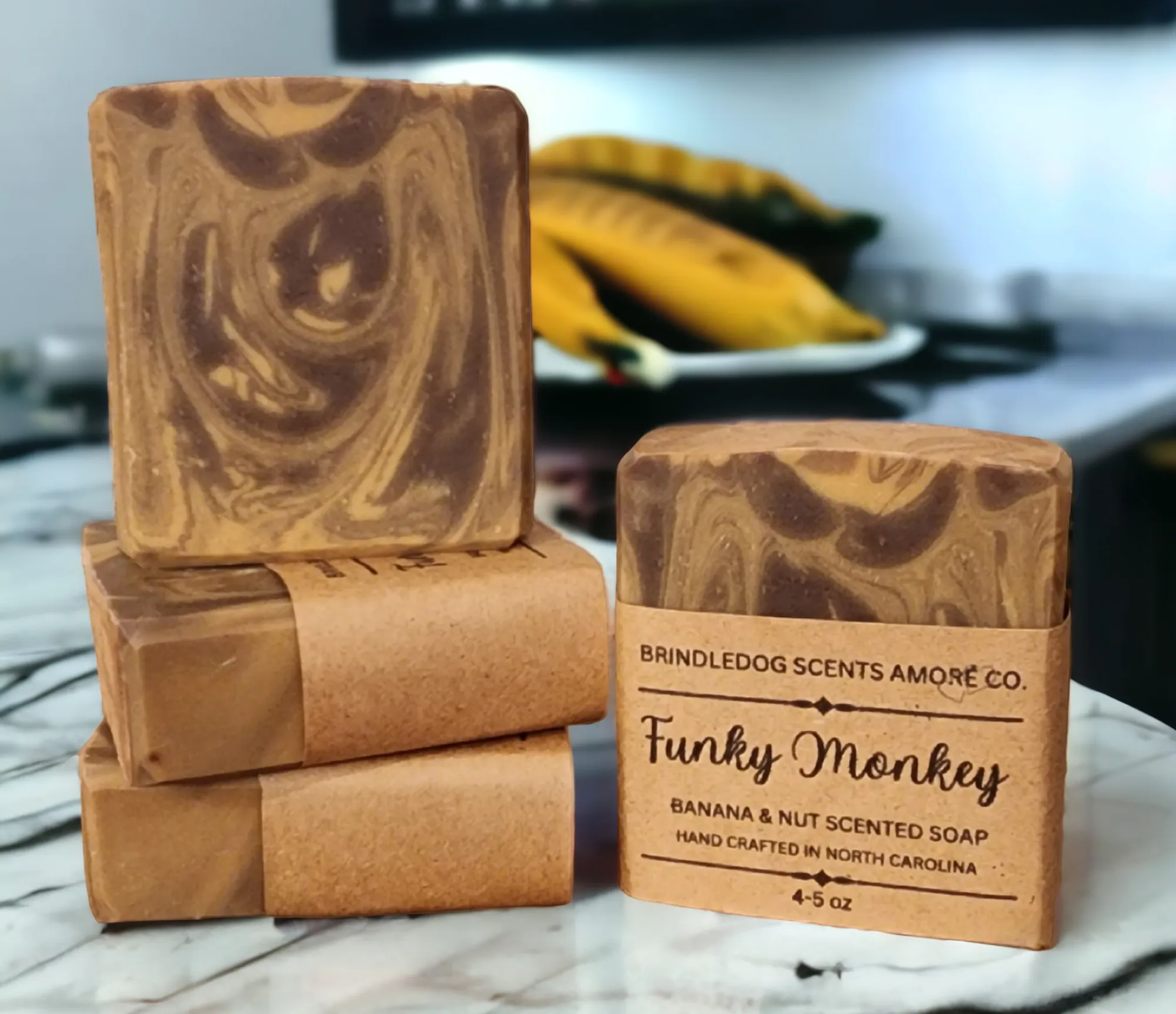 Funky Monkey- Banana & Nut Scented Soap Bar 4-5 oz