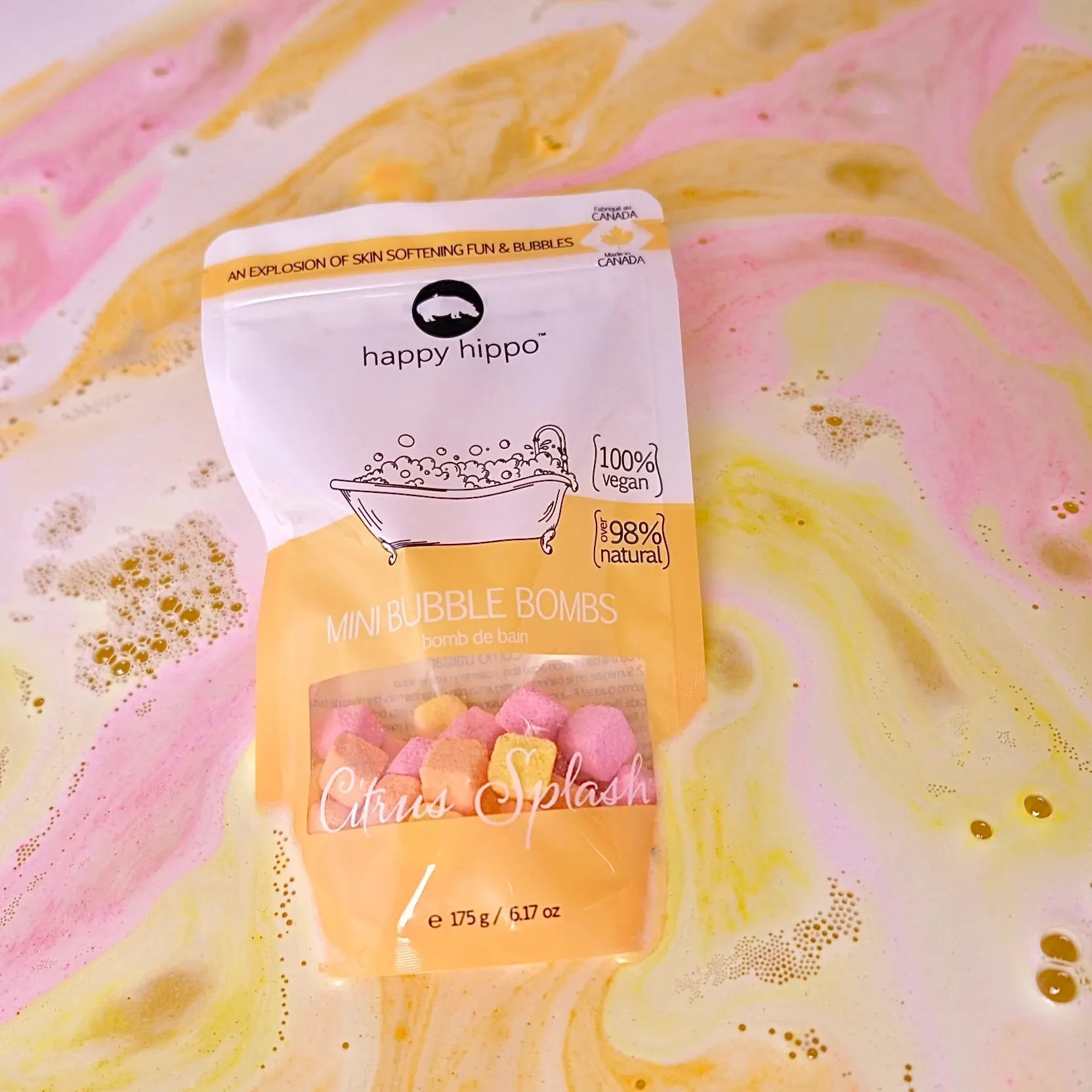 Happy Hippo Mini Bubble Bombs - Citrus Splash