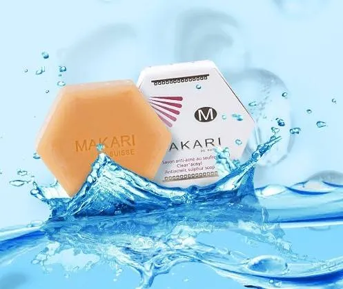 MAKARI - SULFUR ACNYL SOAP - Detoxifies. Controls oil. Reduces acne.  For oily and acne-prone skin types