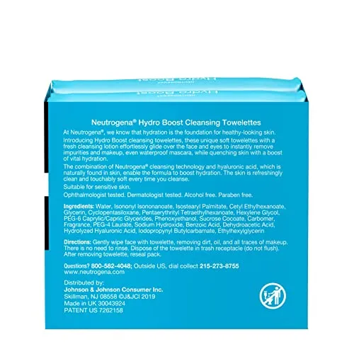 Neutrogena Hydro Boost Facial Cleansing Towelettes