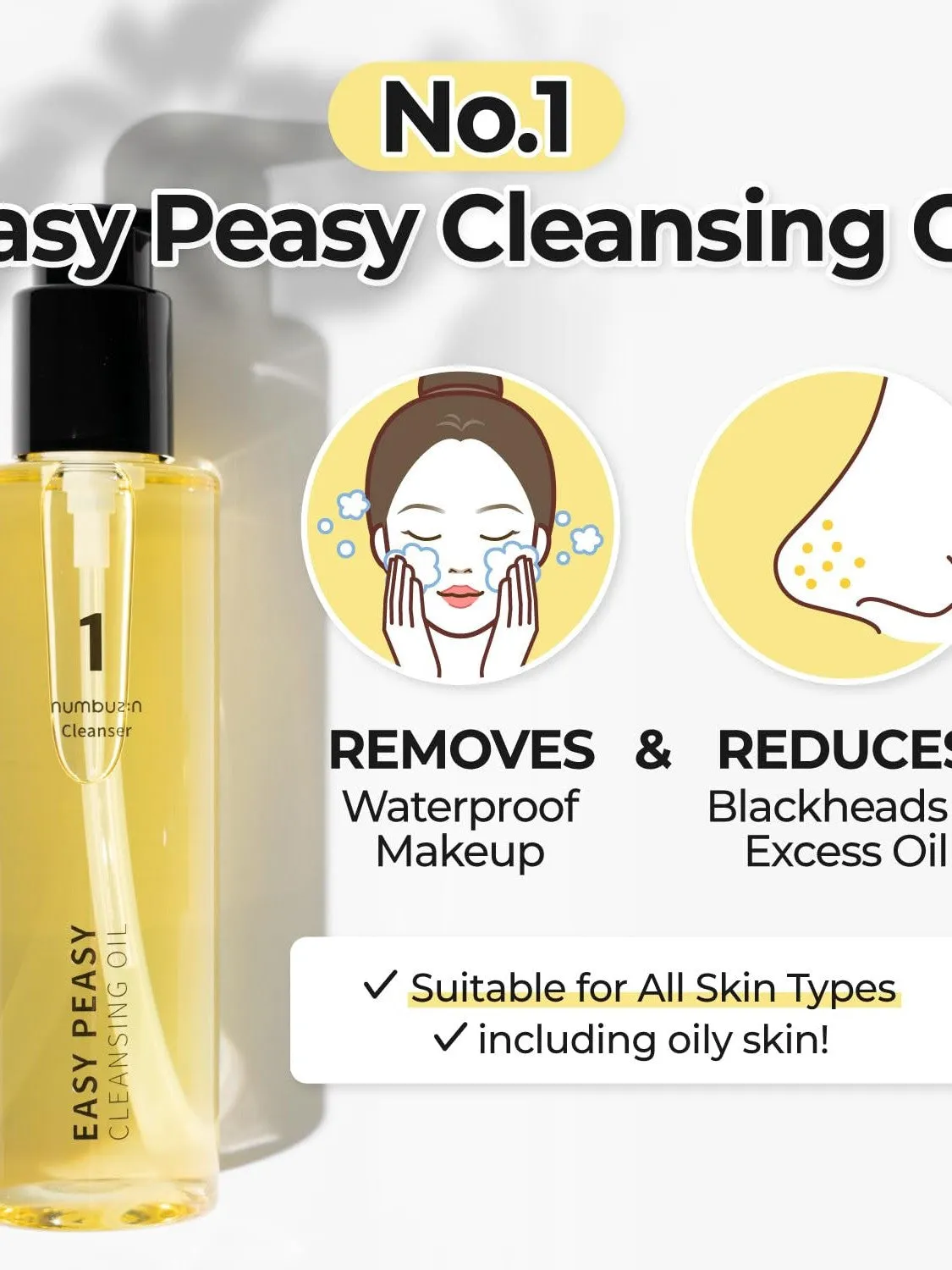 Numbuzin No.1 Easy Peasy Cleansing Oil