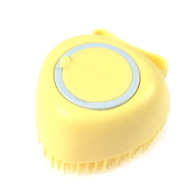 Silicone Comb with Shampoo Box Pet Dog Brush