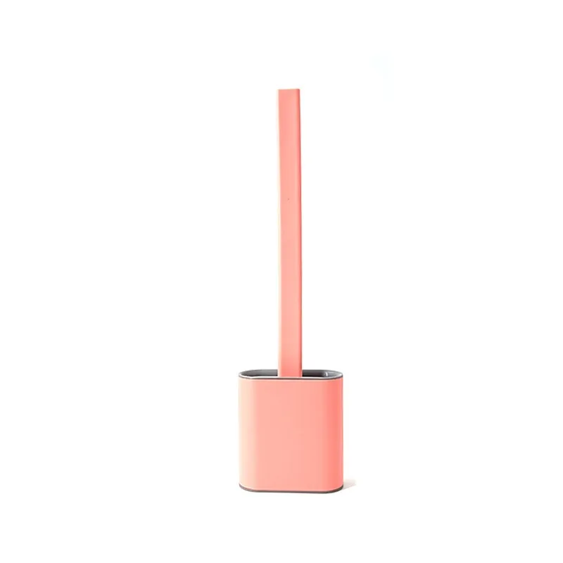 Silicone Toilet Bowl Cleaning Brush and Holder